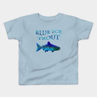 Blue Ice Trout Kids T-Shirt